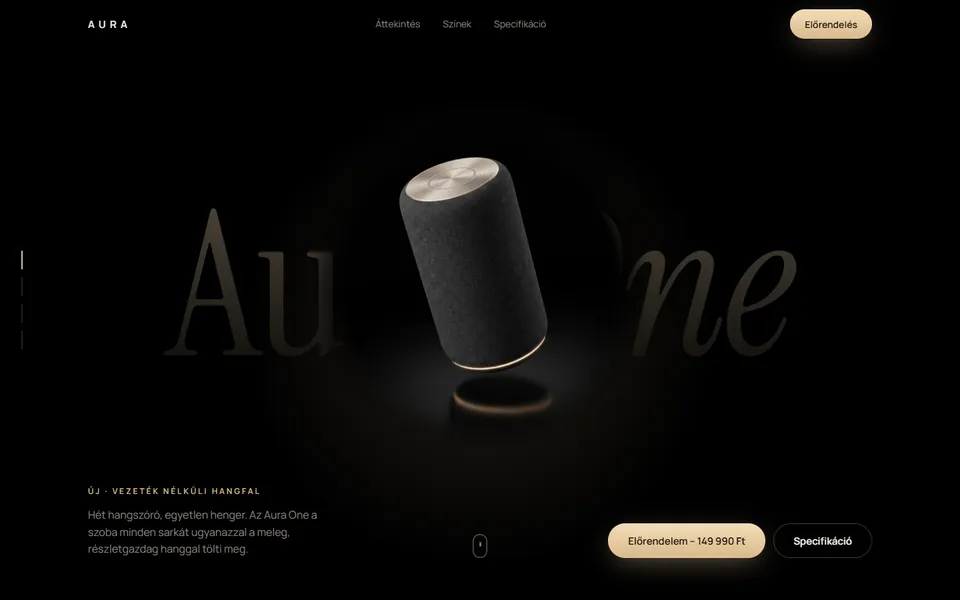 Aura One – hangfal termékbemutató – előnézet